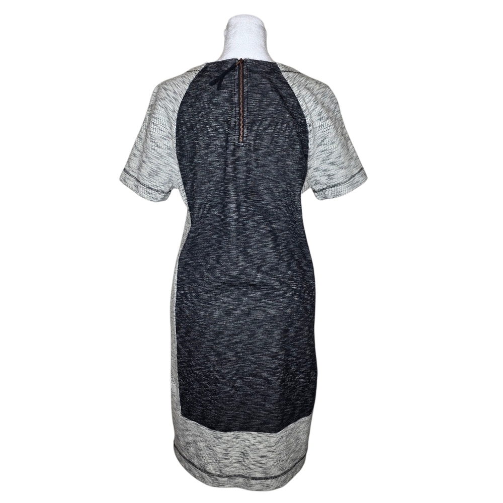 Lou & Grey Colorblock Gray Knit Knee Length Dress Size Small - Picture 2 of 7